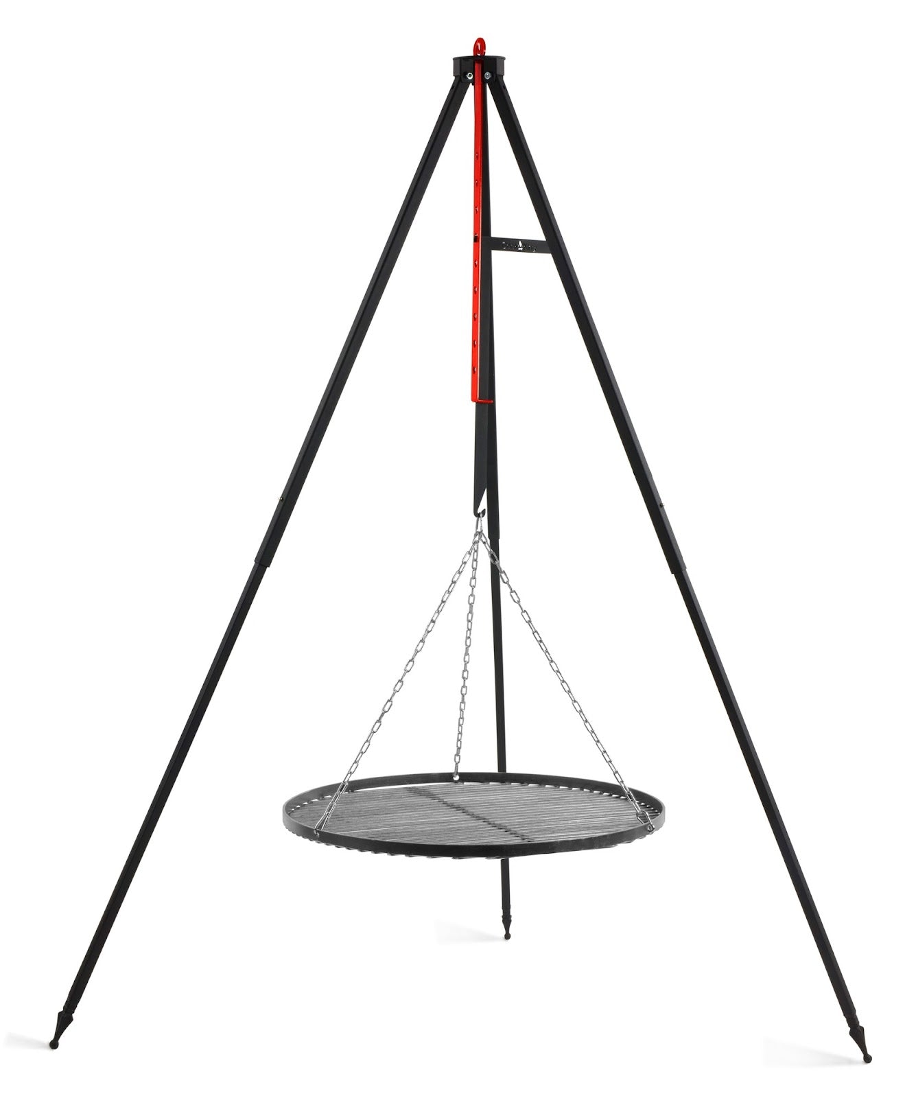 Cookking Campinggrill am Dreibein 160 cm - Rost aus natürlichem Stahl 60 cm