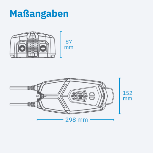 ECTIVE Multiload 16s 16A 12/24V 9-Stufen Batterieladegerät mit Netzteilfunktion