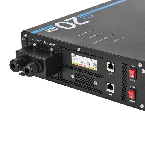 ECTIVE CSI 20 PA PRO 2000W/12V Sinus-Wechselrichter mit Netzvorrangschaltung und 125 A / 1500 W Ladegerät