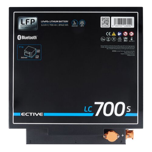 ECTIVE LC 700s LT LiFePO4 Lithium Untersitzbatterie 700Ah