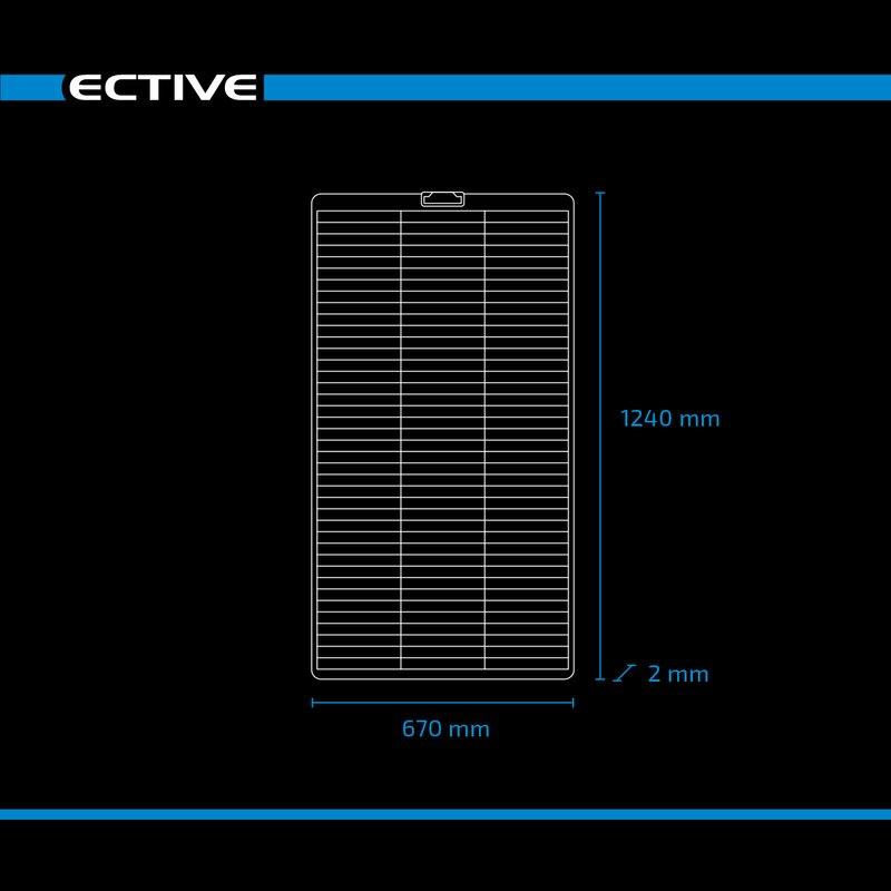 ECTIVE SSP 150 Flex Black flexibles Schindel Solarmodul Monokristallin 150W - campermagic