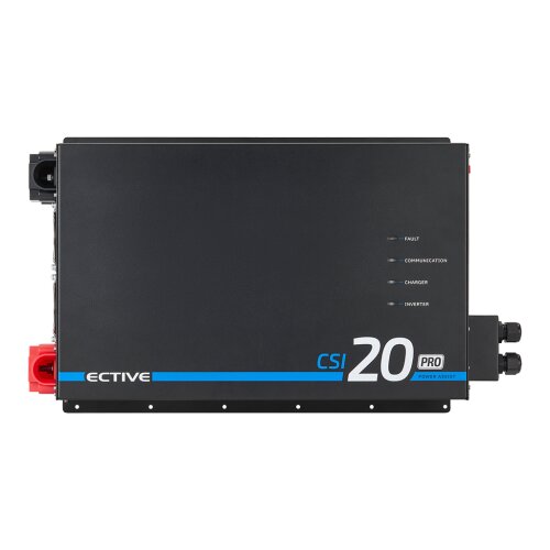 ECTIVE CSI 20 PA PRO 2000W/12V Sinus-Wechselrichter mit Netzvorrangschaltung und 125 A / 1500 W Ladegerät