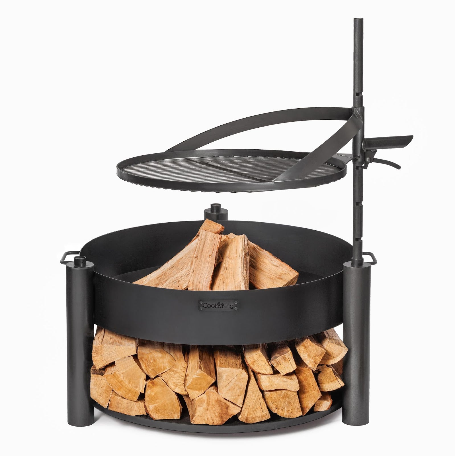 Cookking Rost aus natürlichem Stahl 50 cm mit einem Griff für Feuerschale "MONTANA X"