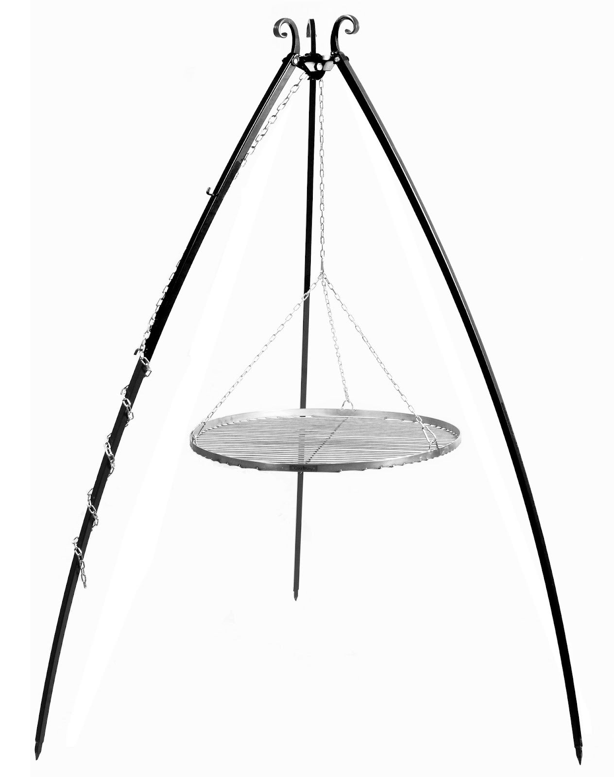 Cookking Schwenkgrill 200 cm - Grillrost aus Edelstahl 50 cm